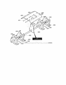 Page C Diagram and Parts List for 536292523  Craftsman Cultivator