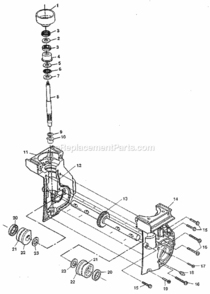Page B Diagram and Parts List for 536297025  Craftsman Tiller