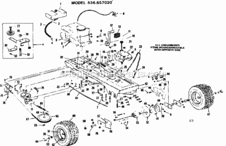 Part Location Diagram of 14449 Craftsman Engine