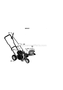 Page C Diagram and Parts List for 536772300  Craftsman Edger