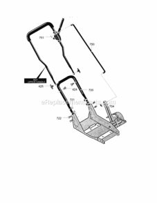Page E Diagram and Parts List for 536772340  Craftsman Edger