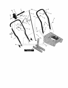 Part Location Diagram of 1701051E701MA Craftsman Handle