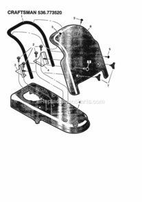 Page C Diagram and Parts List for 536773520  Craftsman Trimmer