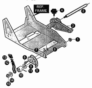 Part Location Diagram of 331422MA Murray Rod, Front Mount Cur
