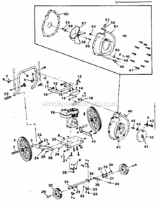 Page A Diagram and Parts List for 536796861  Craftsman Leaf Blower / Vacuum