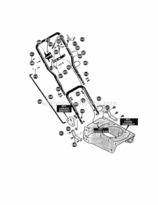 Handle_Assembly Diagram and Parts List for 536797400  Craftsman Edger