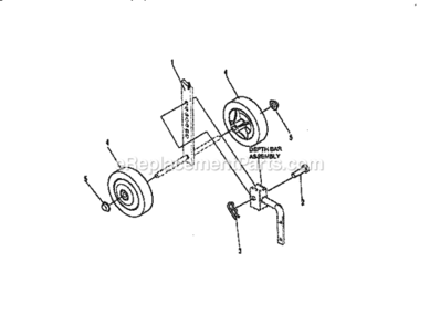 Page C Diagram and Parts List for 536797500  Craftsman Cultivator