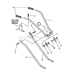 Page E Diagram and Parts List for 536797500  Craftsman Cultivator