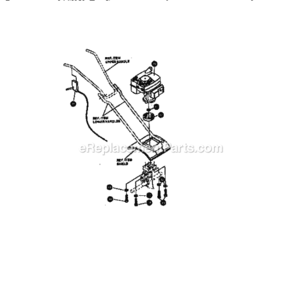 Page D Diagram and Parts List for 536797501  Craftsman Cultivator