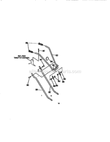 Page F Diagram and Parts List for 536797502  Craftsman Cultivator