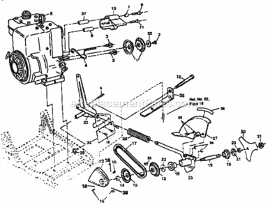 Page B Diagram and Parts List for 536797511  Craftsman Edger