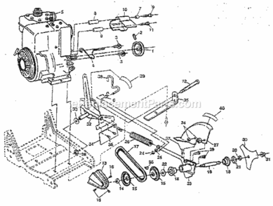 Page B Diagram and Parts List for 536797520  Craftsman Edger