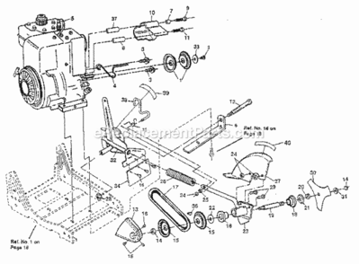 Page B Diagram and Parts List for 536797531  Craftsman Edger