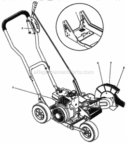 Page E Diagram and Parts List for 536797540  Craftsman Edger