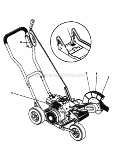 Page E Diagram and Parts List for 536797541  Craftsman Edger