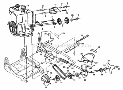 Page B Diagram and Parts List for 536797560  Craftsman Edger