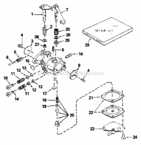 Page C Diagram and Parts List for 536797560  Craftsman Edger