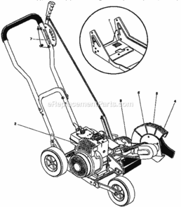 Page E Diagram and Parts List for 536797570  Craftsman Edger