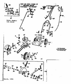 Part Location Diagram of 22104 Craftsman Wheel Bracket