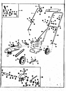 Page A Diagram and Parts List for 53685638  Craftsman Edger