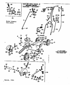 Part Location Diagram of 26839 Craftsman Main Frame