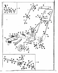 Page A Diagram and Parts List for 53685649  Craftsman Edger