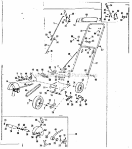 Page A Diagram and Parts List for 53685669  Craftsman Edger
