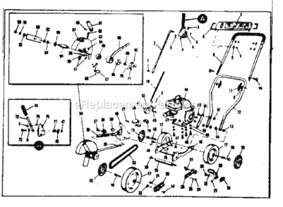 Page A Diagram and Parts List for 53687020  Craftsman Edger