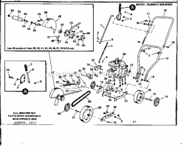 Part Location Diagram of 46173 Craftsman Quill Assembly