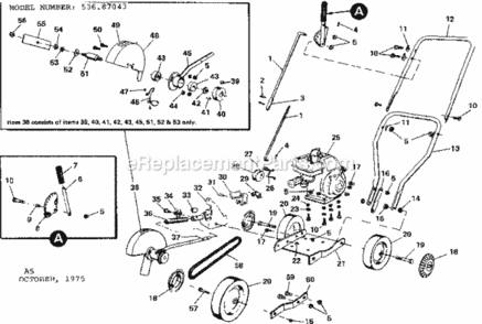 Part Location Diagram of 15252 Craftsman Engine