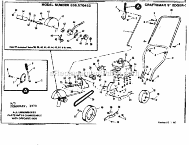 Part Location Diagram of 48815 Craftsman Handle