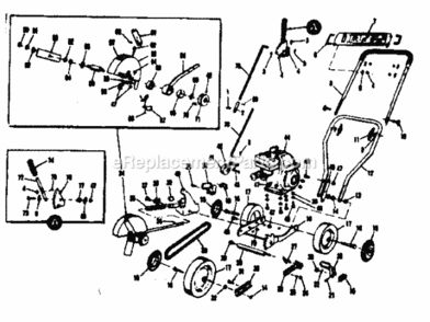 Page A Diagram and Parts List for 53687090  Craftsman Edger