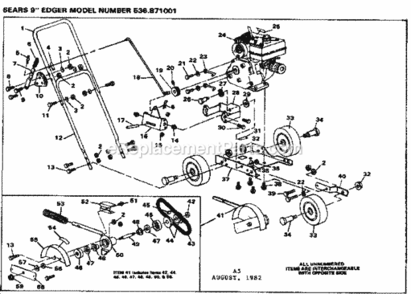 Part Location Diagram of 754316A Tecumseh SHORT BLK H