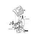 Control Panel Assembly Diagram and Parts List for 536881110  Craftsman Snow Blower