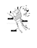 Headlight Diagram and Parts List for 536881110  Craftsman Snow Blower
