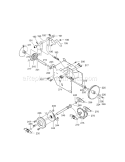 Drive Components Diagram and Parts List for 536881111  Craftsman Snow Blower
