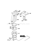 Discharge Chute Assembly Diagram and Parts List for 536881111  Craftsman Snow Blower