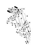 Handle Assembly Diagram and Parts List for 536881111  Craftsman Snow Blower