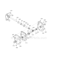 30" 11Hp Gear Case Diagram and Parts List for 536881112  Craftsman Snow Blower