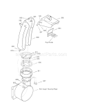 30" 11Hp Discharge Chute Diagram and Parts List for 536881112  Craftsman Snow Blower