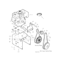 Engine Diagram and Parts List for 536881113  Craftsman Snow Blower