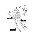 Headlight Diagram and Parts List for 536881120  Craftsman Snow Blower