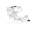 Frame Diagram and Parts List for 536881120  Craftsman Snow Blower