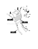 Headlight Diagram and Parts List for 536881121  Craftsman Snow Blower