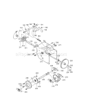 Drive Components Diagram and Parts List for 536881121  Craftsman Snow Blower