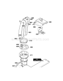 Discharge Chute Assembly Diagram and Parts List for 536881121  Craftsman Snow Blower