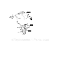 Remote Chute Control Assembly Diagram and Parts List for 536881130  Craftsman Snow Blower