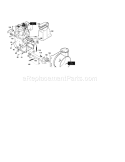 Frame Assembly Diagram and Parts List for 536881130  Craftsman Snow Blower