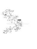 Drive Components Diagram and Parts List for 536881130  Craftsman Snow Blower