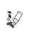 Handle And Discharge Component Diagram and Parts List for 536881400  Craftsman Snow Blower